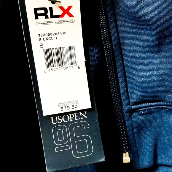 NWT RLX Ralph Lauren US Open 2006 Ball Girl Navy Full Zip Blue/Red Jacket Size S - Picture 4 of 6